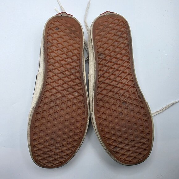 Vans EcoCush Womens Size 9 White Canvas Sneakers Floral Embroidery Casual - Picture 8 of 13